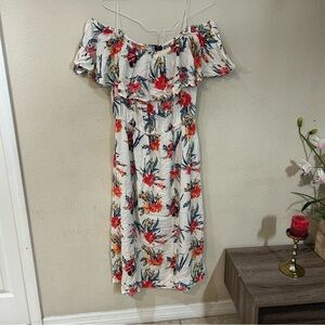 Justify Floral Off-Shoulder Midi Dress 3XL